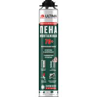 Пена монтажная Ultima Pro 70+ профессиональная ЗИМНЯЯ 850 мл.