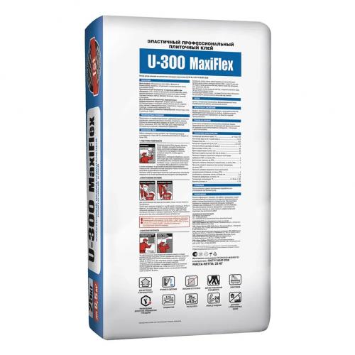 Klej plitochnyj YUnis U-300 MaxiFlex, klass C2TE (25kg) (1poddon-48sht)_2