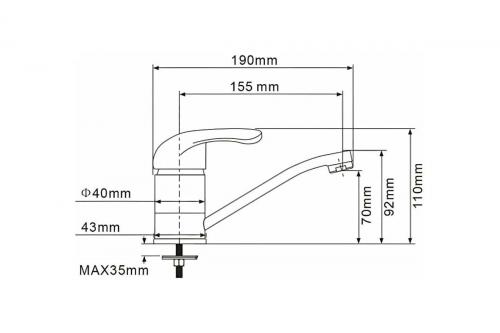Smesitel dlya rakoviny povorotnyj OLISAN PROFI, PF1501 (upak. 12sht)_2
