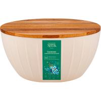 Салатник Sugar&Spice Rosemary 2,8л с деревянной крышкой SE1060
