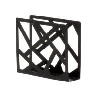Салфетница металл, 15х4х10 см, черная, Y4-8032