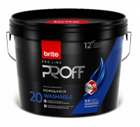 Краска "BRITE PROFESSIONAL" интерьерная моющаяся шелковистая база С 9 л. Ярославль