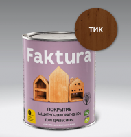 Покрытие Faktura защитно-декоративное для древесины тик (0,7 л. )