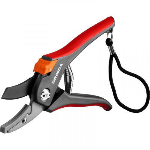 Sekator 205 mm, uglerod stal, zakal lezviya, teflon pokrytie, dvuhkomp ruk GRINDA G-28 8-423203_z02_2