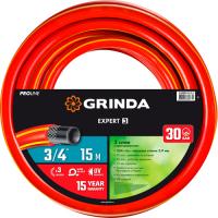 Шланг армир.GRINDA PROLine EXPERT 3, 3/4", 15 м, 30 атм, трёхслойный 8-429005-3/4-15_z02