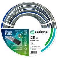 Шланг Чебпласт Sadovia FLEX ТЭП 3-х слойный армированный (диагональное плетение) д.18х3,5мм 25м
