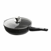 Сотейник 26 см со съемной ручкой и cтекляной крышкой АП Гранит black арт.с0263802