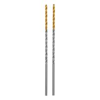 Сверло спиральное по металлу 2 х 86 мм Р6М5, Golden Tip, удлиненное, 2шт.// Denzel арт.718245