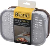 Терка нерж. с контейнером 18.8*13.5*6.6см Linea PRESTO арт.74-218 (REGENT)
