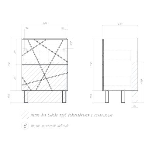 Tumba Vigo Geometry 600-0-2 belyj (pod umyvalnik Como-60)_5