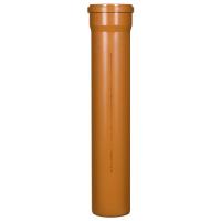 Труба канализационная наружняя Tebo SN4 160x4,9х 1000 (рыжая) RU-TB ПП