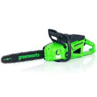 Цепная пила аккумуляторная Greenworks 40В GD40CS20X, 40 см, бесщеточная, 1хАКБ 8 Ач и ЗУ (2008807UH)