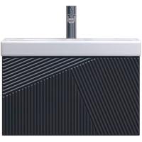 Тумба Vigo Edge 600-0-1 подвесная, графит (под умывальник 9696-60)
