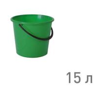 Ведро "РОМАШКА" 15 л ЗЕЛЕНЫЙ