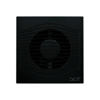 Вентилятор накладной SLIM D100 обр.клапан Matt black DICITI (SLIM 4C Matt black)
