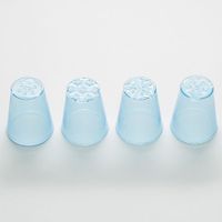 BE-0384/4 Набор насадок 4 шт для кондитерского мешка пластик.2.5/3.7x4.4Hcm (72)