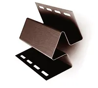 Угол внут. для сайдинга  (Темное дерево)  2,5 м