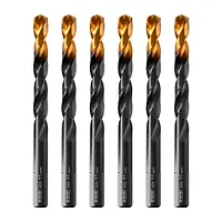 Сверло по металлу, 11 мм, HSS-Tin, Golden Tip, 6 шт.// Denzel арт.717223