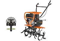 Мотоблок бензиновый Carver МТ-7106T (7,0лс, бак 6л,усил.рама, 3/1,кенгурятник,фрезы,колеса 4.00*10)