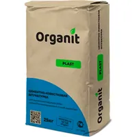 Штукатурка цементно-известковая "PLAST" "ORGANIT" CR 25кг г.Саратов