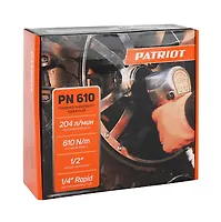 Пневмогайковерт ударный PATRIOT PN 610, 610 Нм, патрон 1/2", быстросъем 1/4"