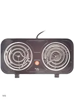Плитка электрическая Centek CT-1509 (Black) 2 конфорки ТЭН 140мм, 2000Вт, индикатор работы