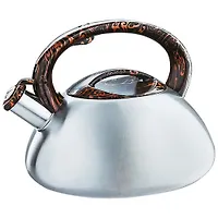 BE-0594 Чайник нерж WEBBER со свистком 3л, сатин (12)