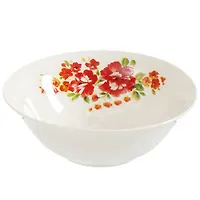 Салатник керамика, круглый, 15 см, 0.4 л, Красный Тюльпан, Daniks (363569)