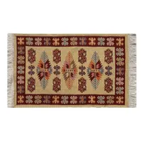 Коврик для ванной DEKOTEX KILIM 50х80 см, вишневый-кремовый
