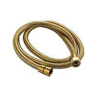 Шланг душевой 1/2" 1,5 м. ЗОЛОТО, металлический, рифлённый 3778 GFmark