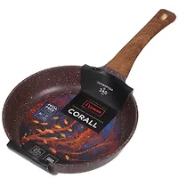 Сковорода литой алюминий, 24 см, антипригарное покрытие, Гурман, Coral, ГМ2401КР, индукция (473572)