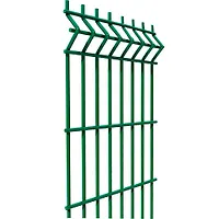 Забор из 3D панелей, 1250х2500, d 3.3мм, ячейка 55х200мм RAL6005 (зеленый мох)