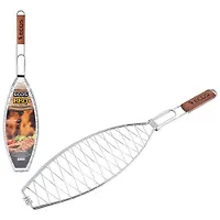 Решетка для барбекю ECOS RD-114D (универс. рыба/мясо, р-р 40х15х2см, общая длина 68 см, хром.) арт.9