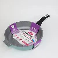 Сковорода 220мм АП "Marble evolution silver", с несъемной ручкой арт.02-2232-200