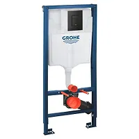 Инсталляция Grohe Rapid SL 3в1 38772001BLACK (квадр. клавиша черная)