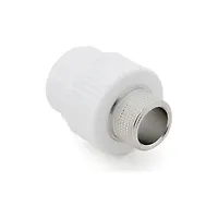 Муфта комбенированная PPR нар.резьба бел 32х1/2* РТП 28185