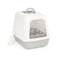 Туалет для кошек закрытый (серый) (уп.1) М8260 г.Октябрьский