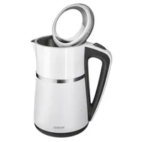 Чайник Centek CT-0028 (белый) 1.7л 2200Вт двойной корпус-сталь+пластик, двойная стенка,сохран тепла