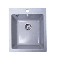 Мойка GranAlliance G-24 (490х420мм) графит с сифоном