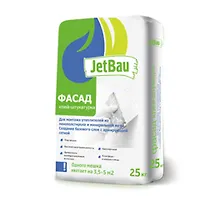 Клей-штукатурка для системы теплоизоляции "ФАСАД" "JetBau" , 25 кг