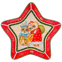 Блюдо "Совы" 28х28х5 см. 85-1568