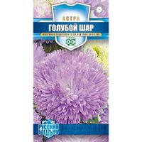 Астра Голубой шар, однолетняя (густомахровая)* 0,05 г, серия Русский богатырь "Гавриш"