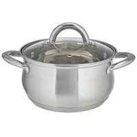 WEBBER BE-352/2 Кастрюля из нерж стали со стеклянной крышкой (d=18; 2,8 л) (6)