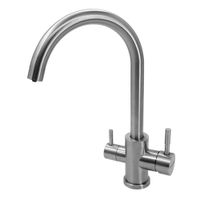 Смеситель для кухни с краном для питьевой воды БАРЬЕР SAFE-03SN Сатиновый никель (10702070/161123/34