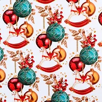 Бумага упаковочная глянцевая «Новогодние игрушки», 70 х 100 см арт.7838752 г.Екатеринбург