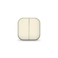 Выключатель двухклавишный серия "IONICH", о/у, 10А, 220В, "слоновая кость" (ivory) (еврослот) 1425