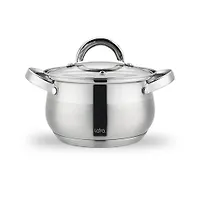 LR02-464 Кастрюля LARA (нерж) СИМФОНИЯ 24x14,5см 6.5л, 5-ти сл.индукционное капс.дно, все типы плит