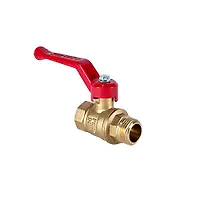 Кран шаровой латунный DeltaPro для ВОДЫ 1/2" ВР/НР ручка-рычаг, VALFEX 11Б27фт1М (96/24)