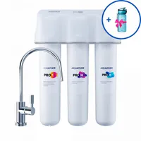 Водоочиститель Аквафор модель Кристалл ECO H Pro + подарок Фильтр-бутылка Аквафор Сити модель 1350 (