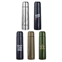 Термос металлический VETTA 1,00л Bullet, 5 дизайнов (841-642)